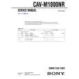 SONY CAVM1000NR Manual de Servicio