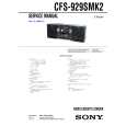 SONY CFS-929SMK2 Manual de Servicio
