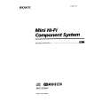 SONY MHC-EX9AV Manual de Usuario