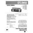 SONY CFSDW60 Manual de Servicio