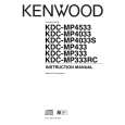 KENWOOD KDC-MP433 Manual de Usuario