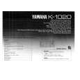 YAMAHA K-1020 Manual de Usuario