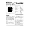 PIONEER TD-4001/E Manual de Usuario