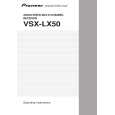 PIONEER VSX-LX50/SFXJ Manual de Usuario