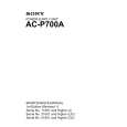 SONY AC-P700A Manual de Servicio