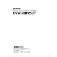 SONY DVW-250 PART1 Manual de Servicio
