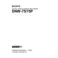 SONY DNW-75P Manual de Usuario