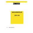 ZANUSSI ZDTS100 Manual de Usuario