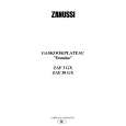 ZANUSSI ZAF3GX Manual de Usuario