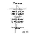 PIONEER XR-VS400/DBDXJ Manual de Usuario