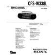 SONY CFSW338L Manual de Servicio