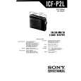 SONY ICF-P2L Manual de Servicio