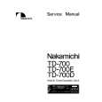 NAKAMICHI TD700D Manual de Servicio