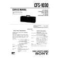 SONY CFS1030 Manual de Servicio