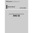 PIONEER AVIC-X3/XU/EW5 Manual de Usuario