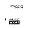 AKAI PS-200T Manual de Servicio