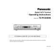 PANASONIC TZPCD3000 Manual de Usuario