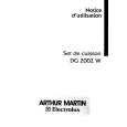 ARTHUR MARTIN ELECTROLUX DG2002W Manual de Usuario