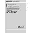 PIONEER DEH-P55BT Manual de Usuario