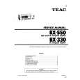 TEAC BX-550 Manual de Servicio