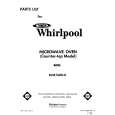 WHIRLPOOL RJM76000 Catálogo de piezas