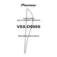 PIONEER VSX-D909S/KU/CA Manual de Usuario