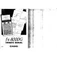 CASIO FX8000G Manual de Usuario