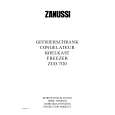 ZANUSSI ZUD7120 Manual de Usuario