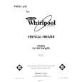 WHIRLPOOL EV150FXWW02 Catálogo de piezas