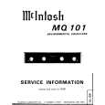 MCINTOSH MQ 101 Manual de Servicio