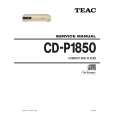 TEAC CD-P1850 Manual de Servicio