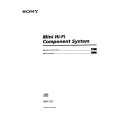 SONY MHC-551 Manual de Usuario