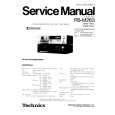 TECHNICS RSM263 Manual de Servicio