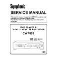 SYMPHONIC CWF803 Manual de Servicio