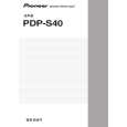 PIONEER PDP-S40/XTW/CN5 Manual de Usuario