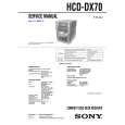 SONY HCD-DX70 Manual de Servicio