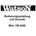 WATSON HR4440 Manual de Usuario