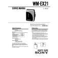 SONY WM-EX21 Manual de Servicio