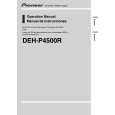 PIONEER DEH-P4500R/XM/EW Manual de Usuario