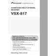 PIONEER VSX-817-S/KUXJ/CA Manual de Usuario