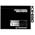 PIONEER KX-E60/EW Manual de Usuario