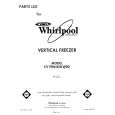 WHIRLPOOL EV190NXWW00 Catálogo de piezas