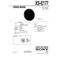 SONY XS-E177 Manual de Servicio