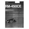 SONY RM450CE Manual de Usuario