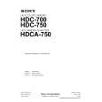 SONY HDC-750 Manual de Servicio