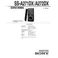 SONY SS-A271DX Manual de Servicio