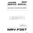 ALPINE MRV-F357 Manual de Servicio