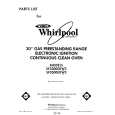 WHIRLPOOL SF3300ERW3 Catálogo de piezas