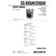 SONY SSDX6AV Manual de Servicio
