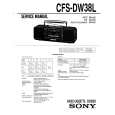 SONY CFS-DW38L Manual de Servicio
